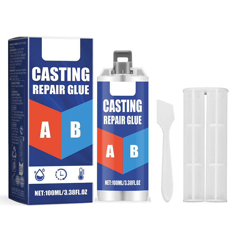 High temperature resistant metal casting repair adhesive