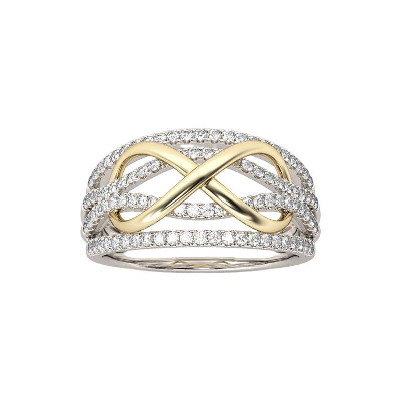 Mother & Daughter Forever Connected Together Ring