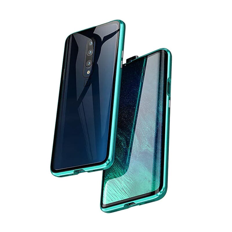 Magnetic tempered glass double-sided phone case for Samsung