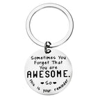 Inspiring best friend keychain