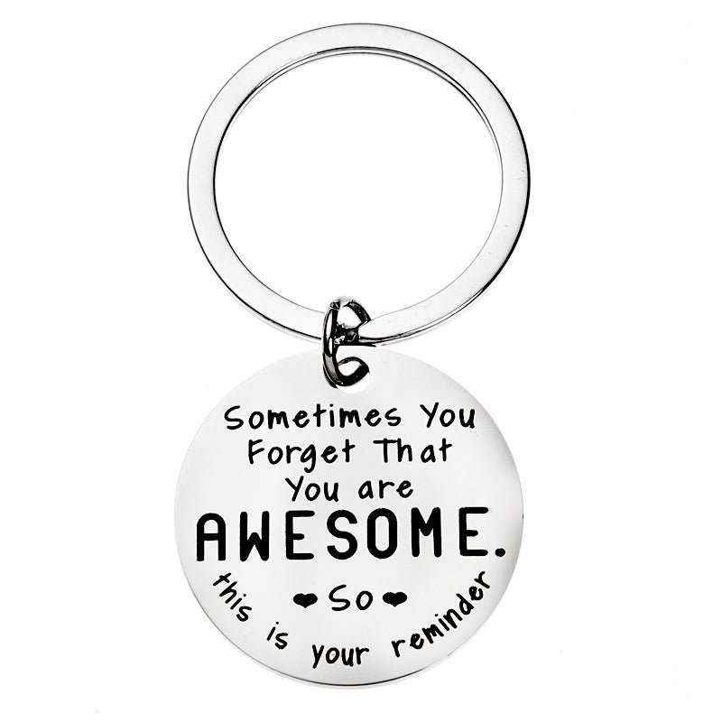 Inspiring best friend keychain