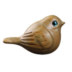 Handcrafted wooden carved bird