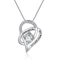 Letter Heart Necklaces for Mom