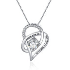 Letter Heart Necklaces for Mom