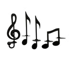 Black Music Note Wall Lamp
