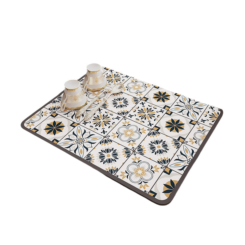 Retro Quick-drying Water-repelling Mat for Kitchen-Bar-Countertops