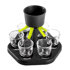 Shot glass dispenser and holder