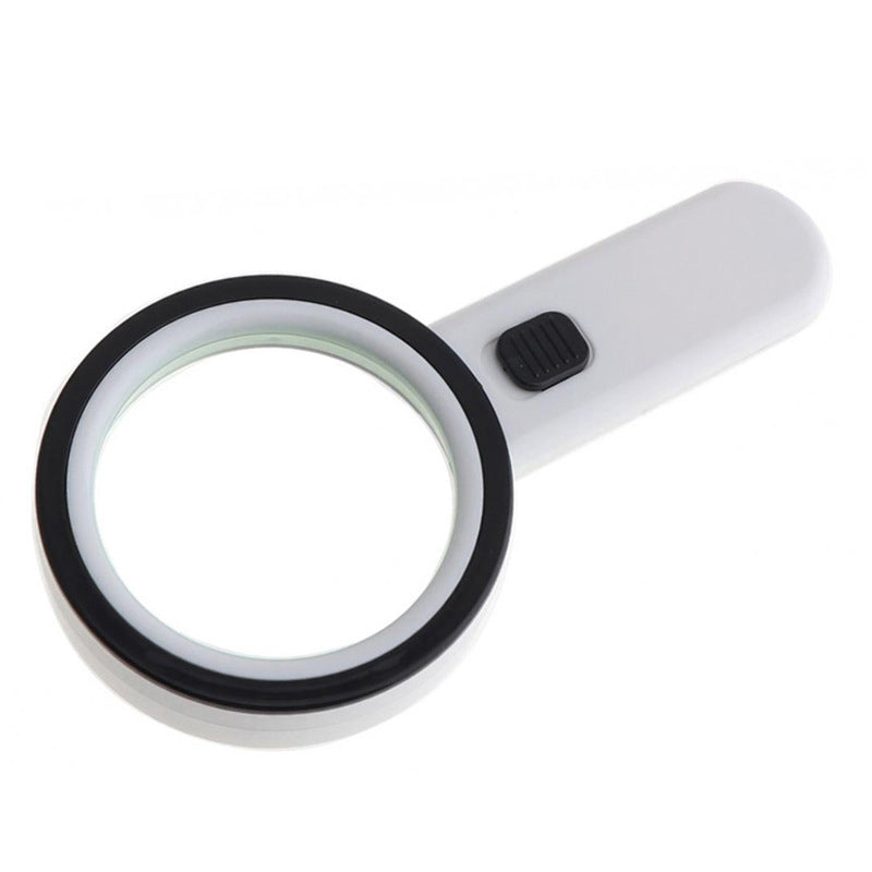 30x optical magnifying glass with LED light