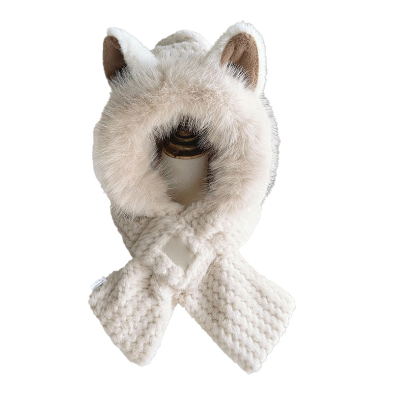 Sweet Fox Ears 2-in-1 Hat and Scarf