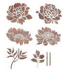 🔥DIY Decoration🌻 - Garden Fence Large Flower Drawing Stencils