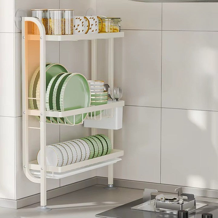 Shelf Sleek Space-Saving Multi-Tier Kitchen Storage Rack