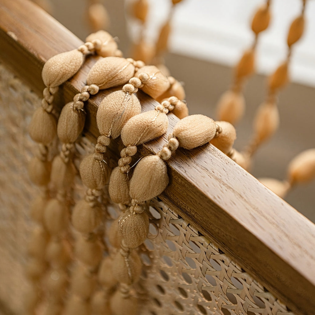 BohoDream Bed Canopy with Beads for Bedroom or Play Corner