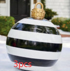 Inflatable Christmas Ball Outdoor Decoration 60cm – Weather Resistant PVC Christmas Decoration