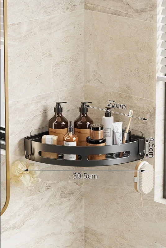 AQUAFIX Self-Adhesive Shower Organizer – Strongly adhesive, drill-free & waterproof