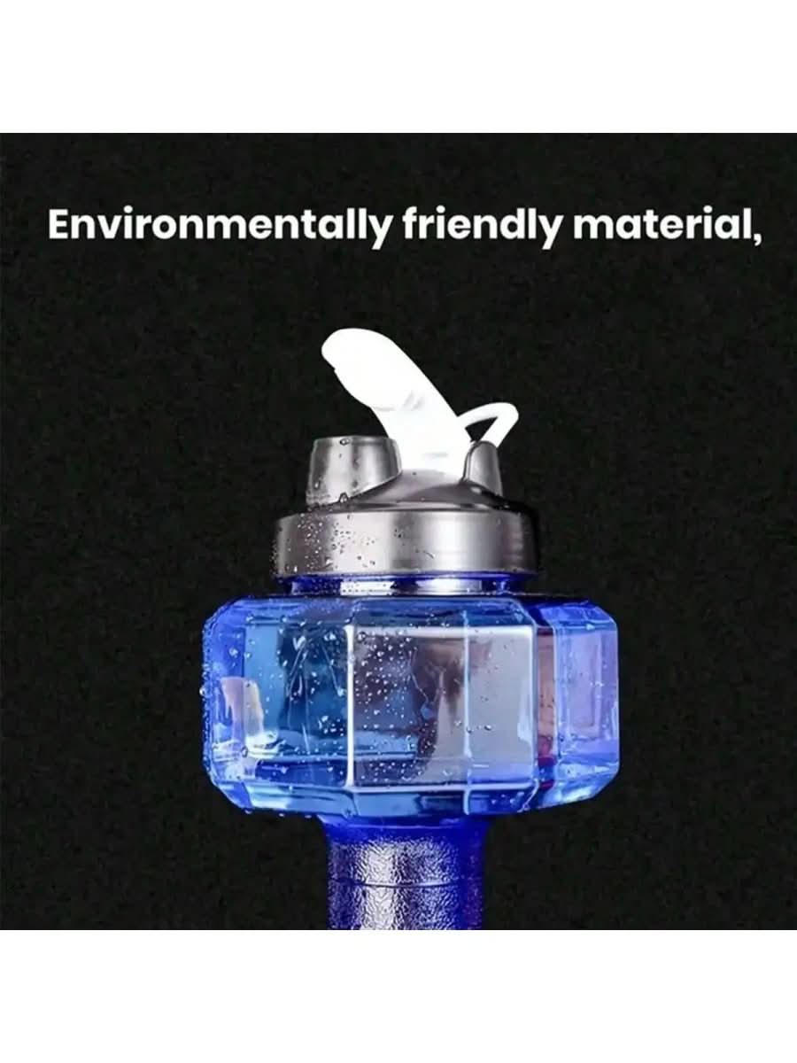 Dumbbell water bottle 550ml for fitness & everyday life | 2-in-1 design