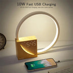 Elegant Touch Control Light Alarm Clock – Wood Design