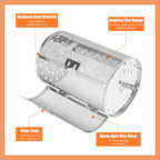 Rotating Baking Cage | 360° Air Fryer Basket | Stainless Steel | Multi-Food Compatible