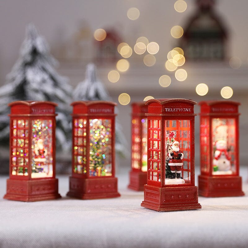LED illuminated rotating Christmas lantern