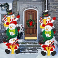 SnowyPath - Festive snowman garden decorations
