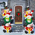 SnowyPath - Festive snowman garden decorations
