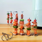 GrillMeisterX Turbo Skewers — Perfect, juicy skewers without twisting stress for your ultimate barbecue party (10 pieces)