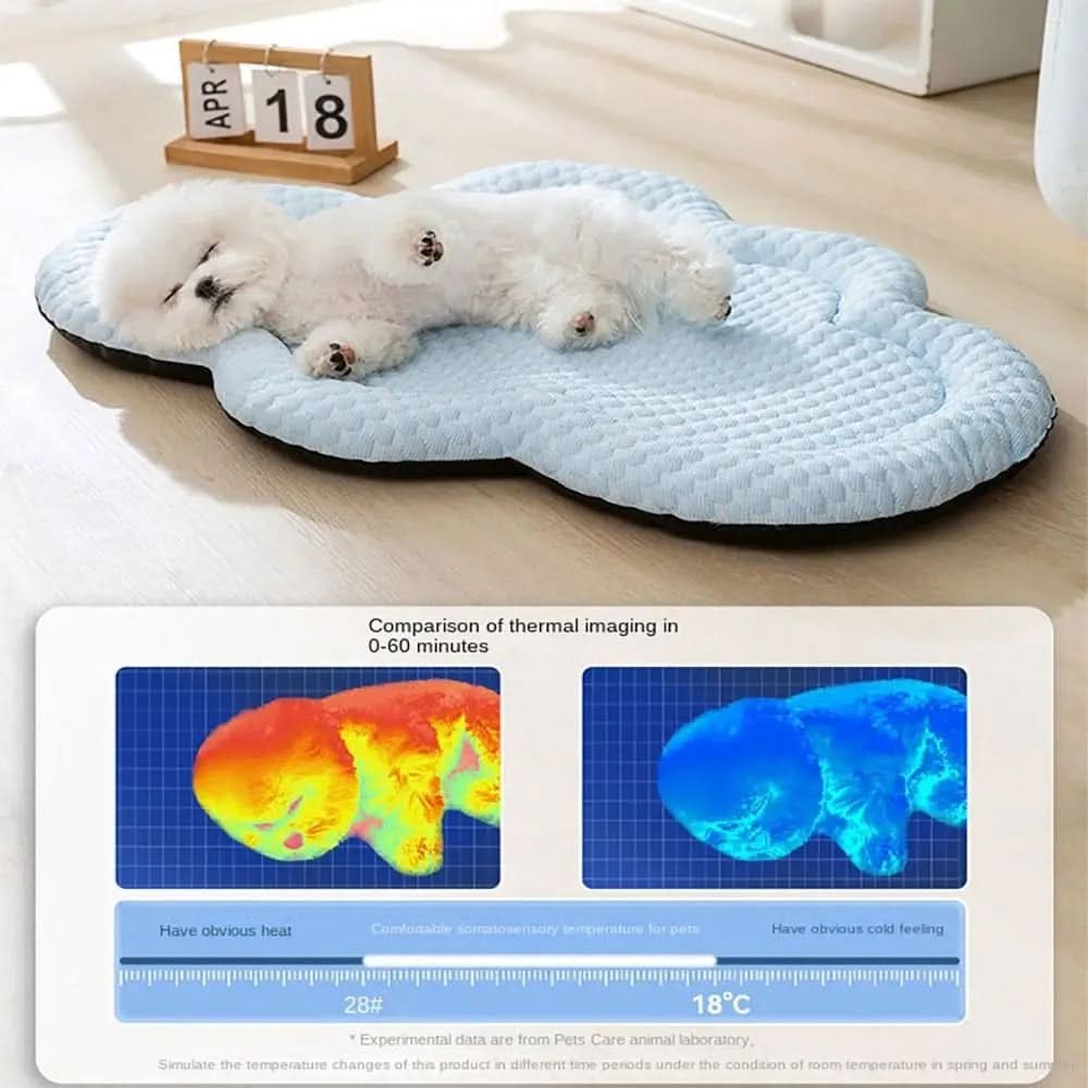 Cooling Pet Mat in Cloud Shape for Summer Comfort