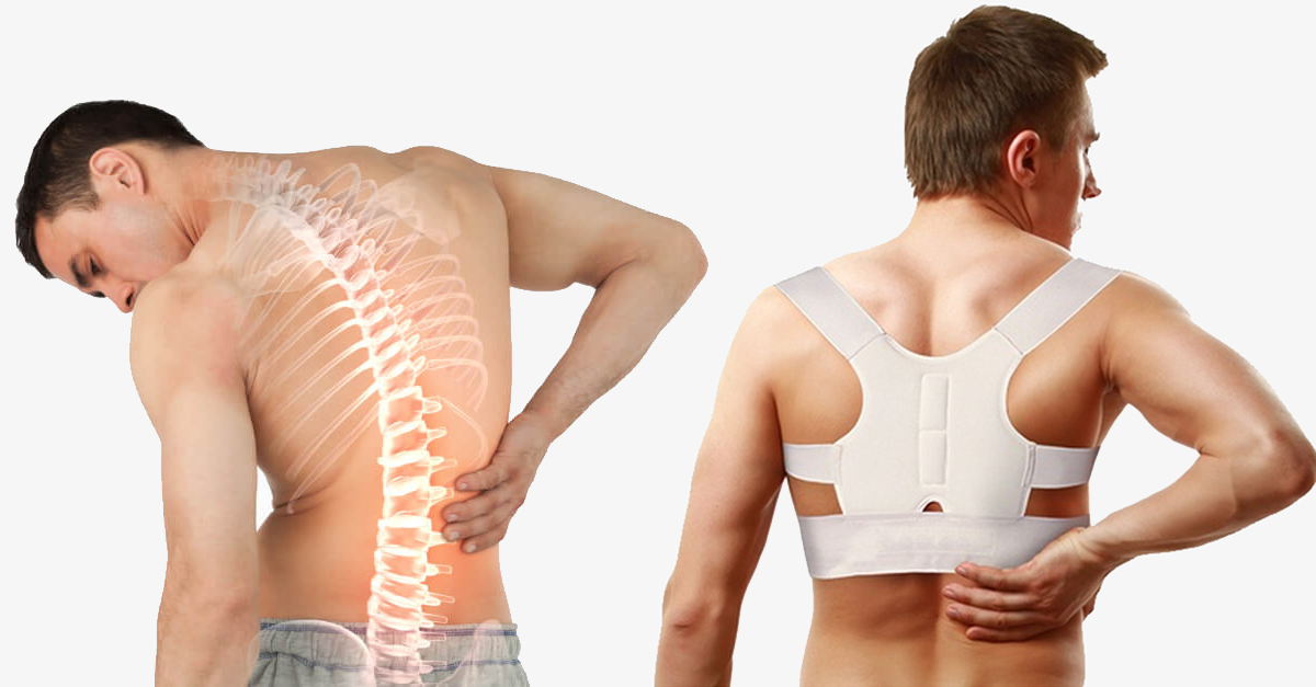 Posture-correcting back support