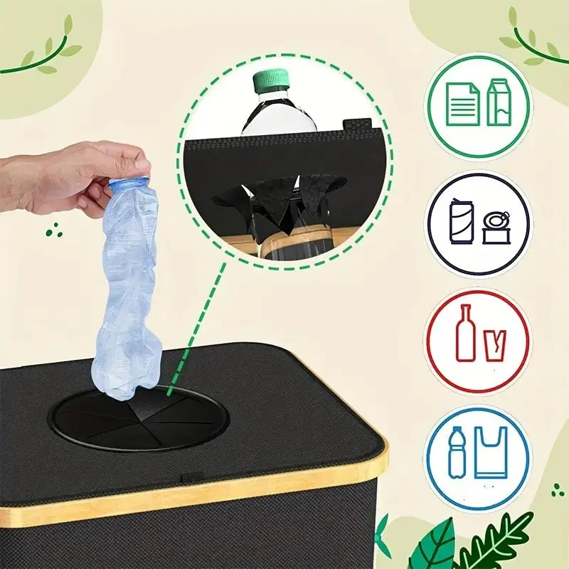 2in1 Foldable Storage Bag for Plastic Waste or Deposit Bottles