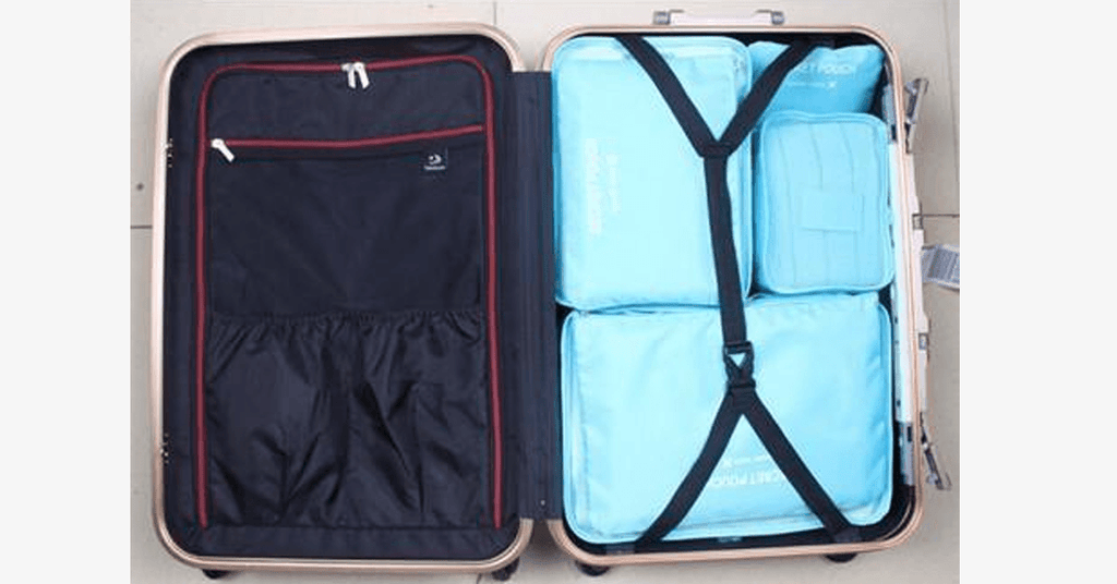 Portable Luggage - Transparent Mesh Top - Organize Your Clothes Compactly and Stylishly!