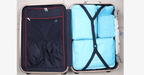 Portable Luggage - Transparent Mesh Top - Organize Your Clothes Compactly and Stylishly!