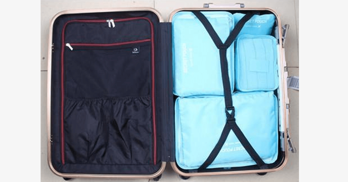 Portable Luggage - Transparent Mesh Top - Organize Your Clothes Compactly and Stylishly!