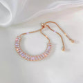 Baguette Crystal Adjustable Tennis Bracelets