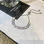 Baguette Crystal Adjustable Tennis Bracelets