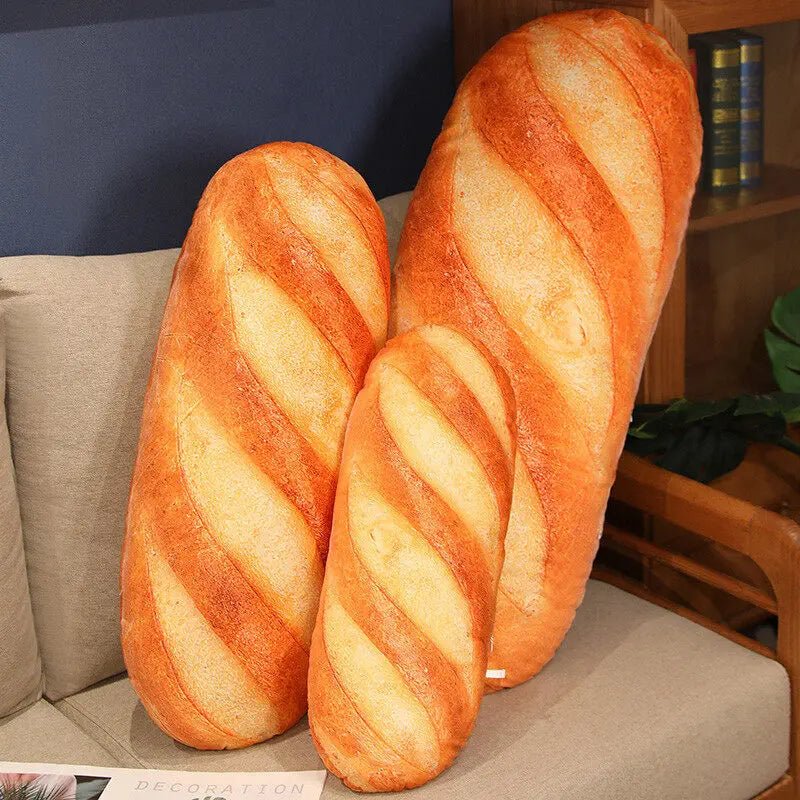 BAGUETTINA – Plush French Bread Pillow for Cozy Comfort