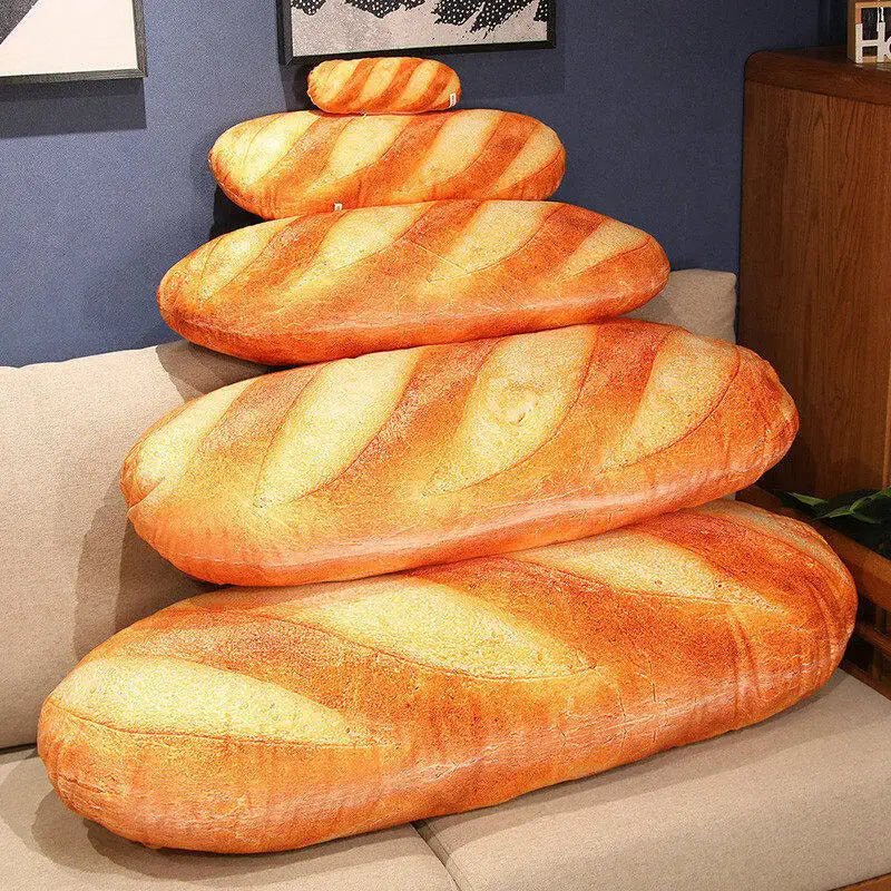 BAGUETTINA – Plush French Bread Pillow for Cozy Comfort