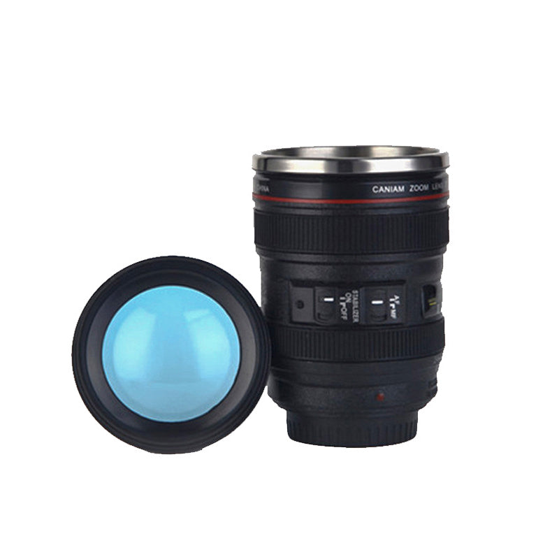 Camera Lens Inspired Insulated Cup Coffee Mug