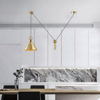 LuxeBalance – Modern Copper Ceiling Lamp