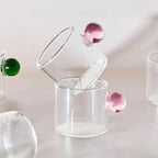 Treated Espresso Glass Cup Set of 2
