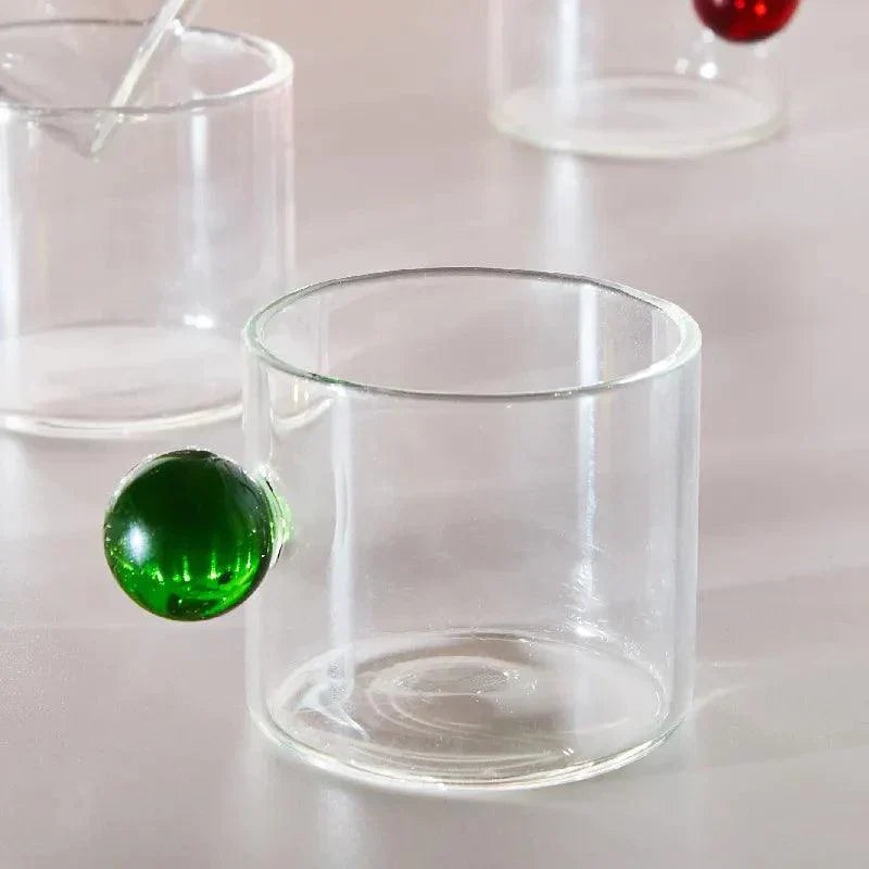 Treated Espresso Glass Cup Set of 2