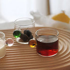 Treated Espresso Glass Cup Set of 2