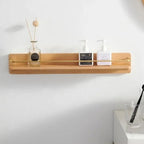 BAMBOORA – Bamboo Wall-Mounted Coat Rack with Shelf for Smart Storage