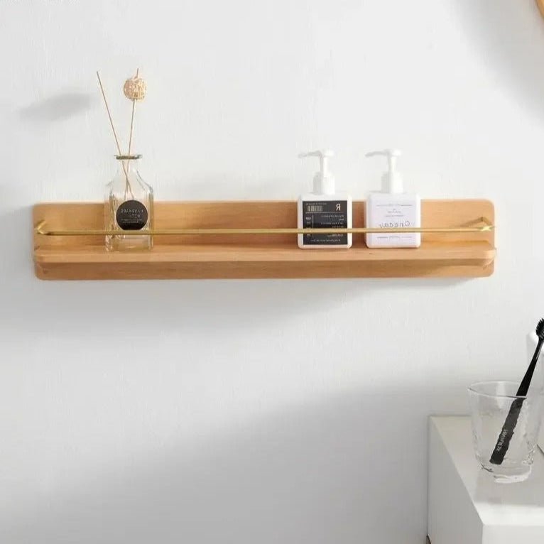 BAMBOORA – Bamboo Wall-Mounted Coat Rack with Shelf for Smart Storage