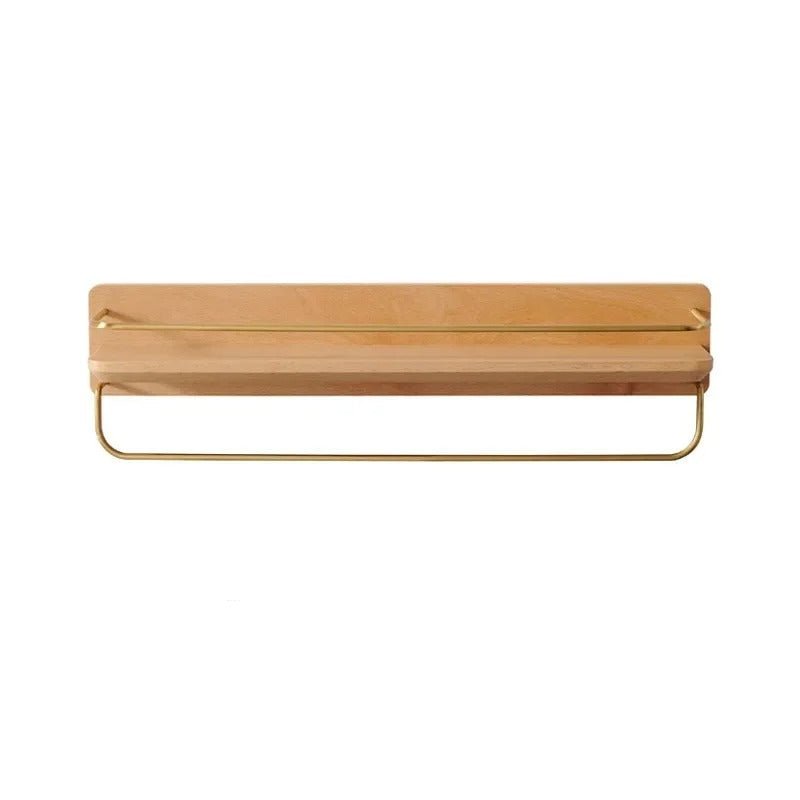 BAMBOORA – Bamboo Wall-Mounted Coat Rack with Shelf for Smart Storage