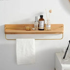 BAMBOORA – Bamboo Wall-Mounted Coat Rack with Shelf for Smart Storage