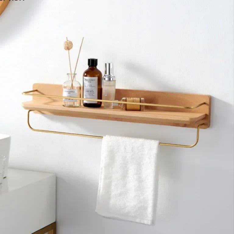 BAMBOORA – Bamboo Wall-Mounted Coat Rack with Shelf for Smart Storage