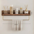 BAMBOORA – Bamboo Wall-Mounted Coat Rack with Shelf for Smart Storage