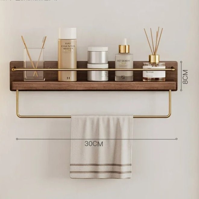 BAMBOORA – Bamboo Wall-Mounted Coat Rack with Shelf for Smart Storage
