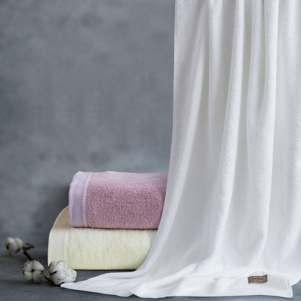 Bambora Plush Bath Towel | Extra-soft bamboo fabric for spa, gym, and home use