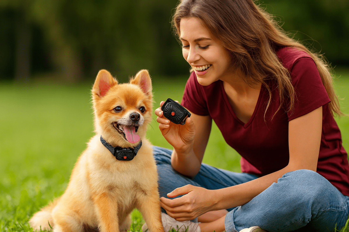 BarkLess Nano – Gentle Anti-Bark Collar for Puppies & Small Dogs