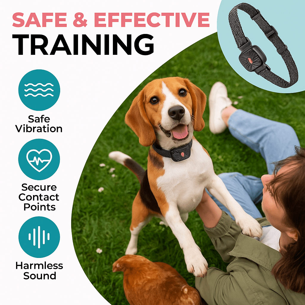 BarkLess Nano – Gentle Anti-Bark Collar for Puppies & Small Dogs